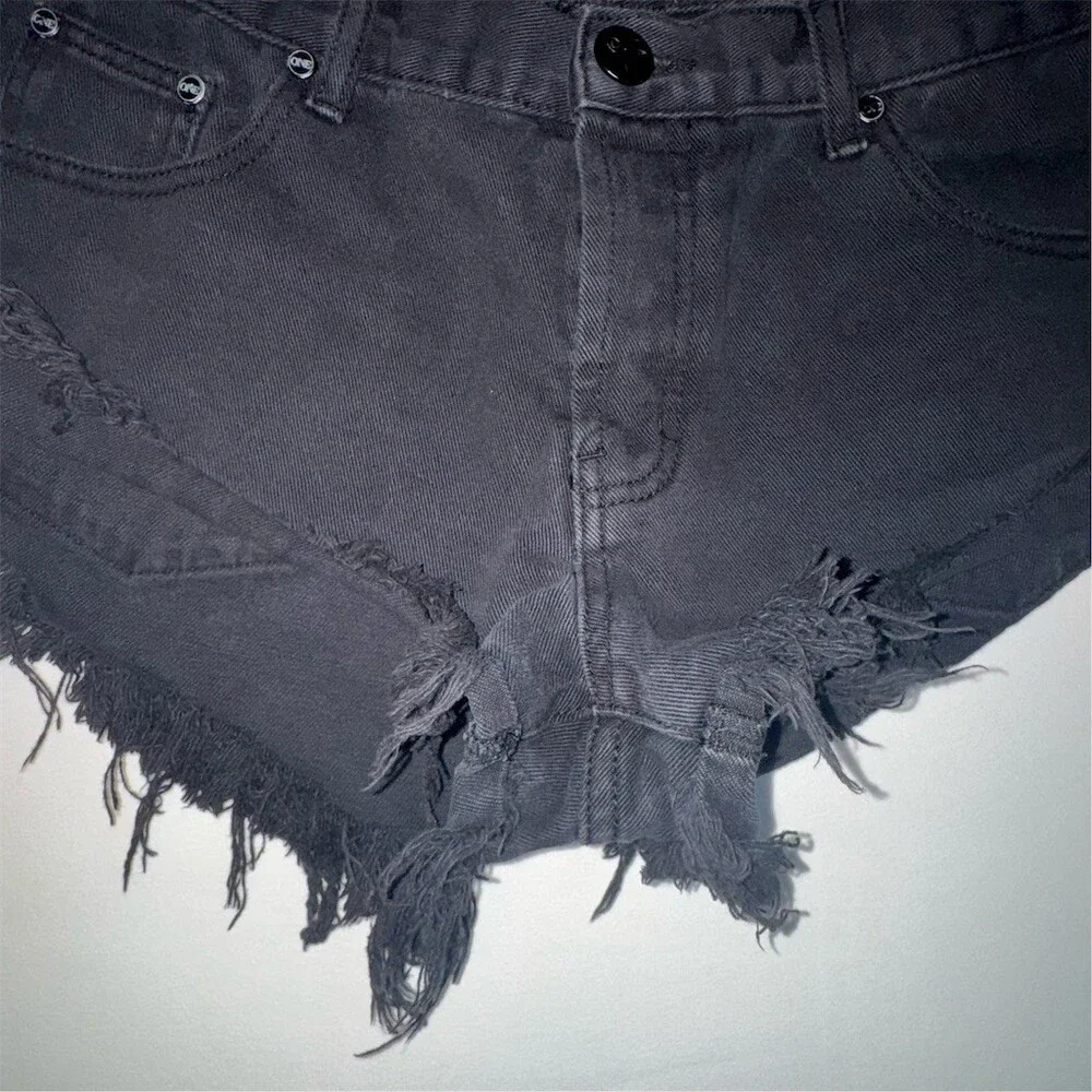 OneTeaspoon‎ Bandits Relaxed Fit Long Rise Twisted Cuff Hem Button Fly Size 29